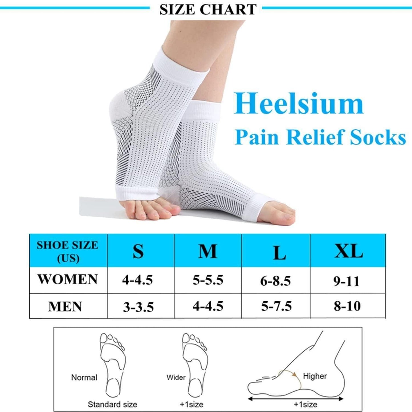 Neuropathy Socks -Men and Women for Swollen Feet and Ankles