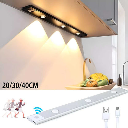 LED Motion Sensor Light for Cabinets – Recharge via USB