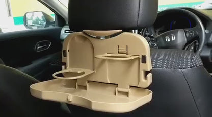 Portable Car Back Seat + Cup Table Tray