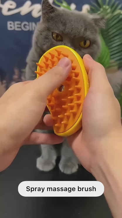 Steaming Pet Hairbrush