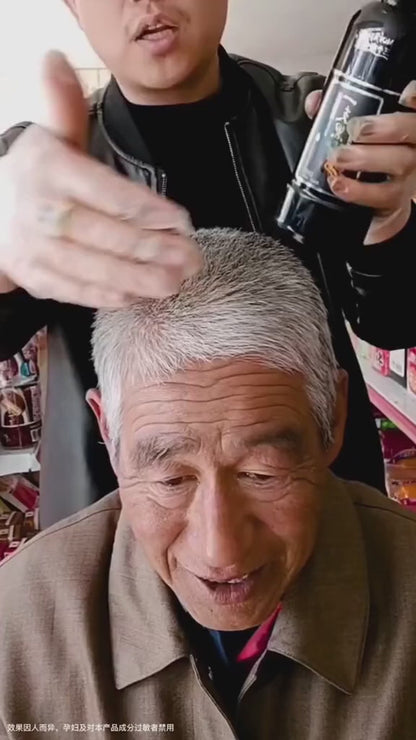 Unisex Instant Black Herbal Hair Dye Shampoo for Grey Hair